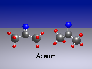 Aceton-Molekül